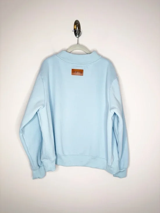 Parke Classic Mockneck Sweatshirt Ice Blue L/XL - Picture 7 of 7